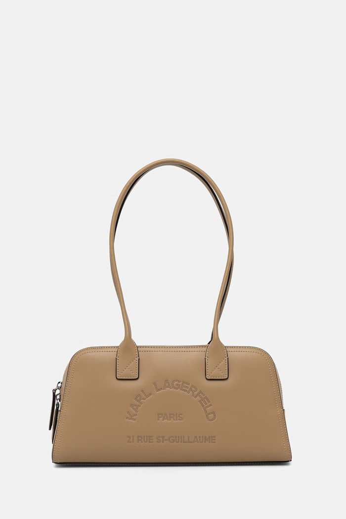 Karl Lagerfeld geantă tote pentru femei din piele bej B3W30091