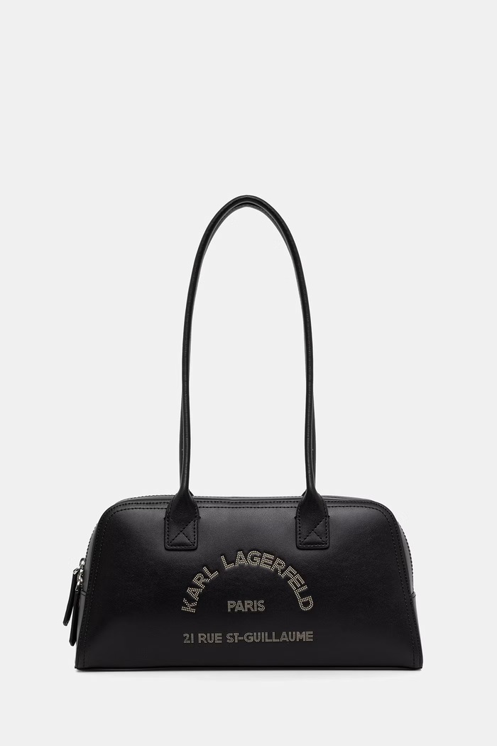 Karl Lagerfeld tote torba za žene kožna crna B3W30091