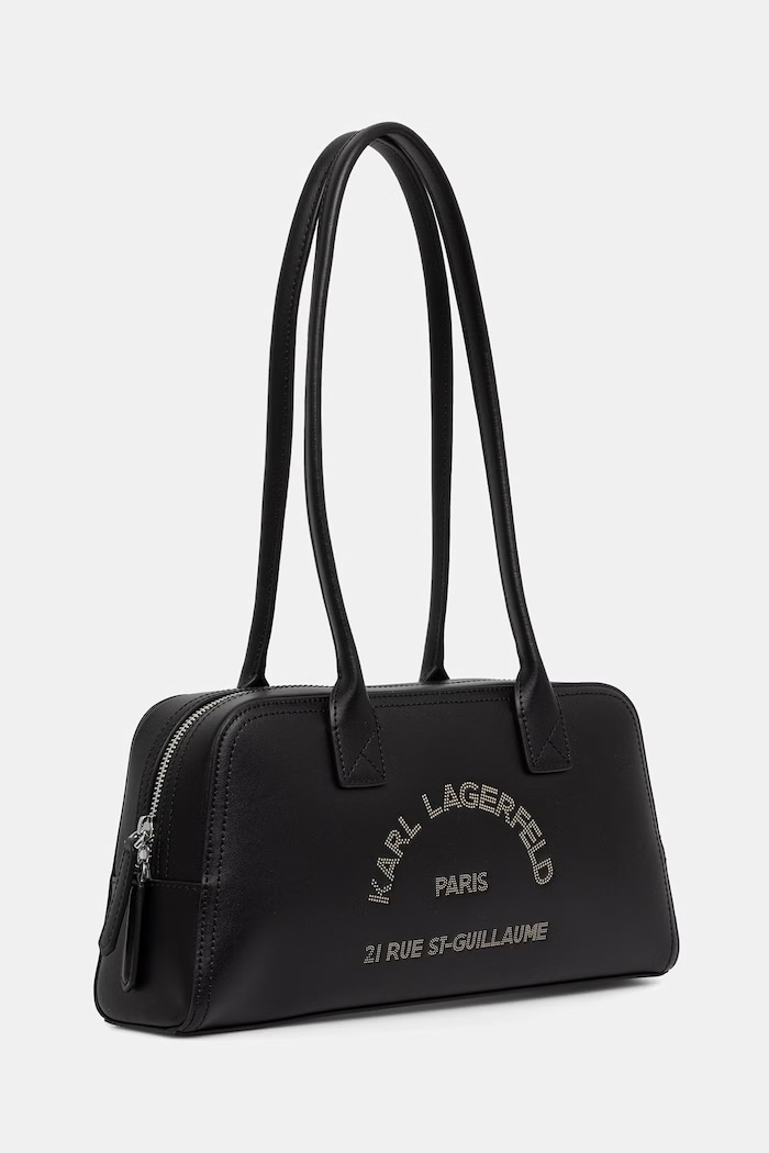 Karl Lagerfeld tote torba za žene kožna B3W30091 crna AW26