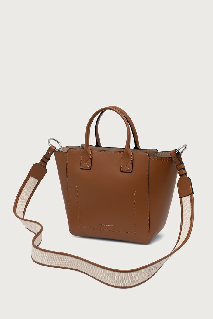 Accesorii Karl Lagerfeld Geantă pentru femei din piele B3W30093 maro