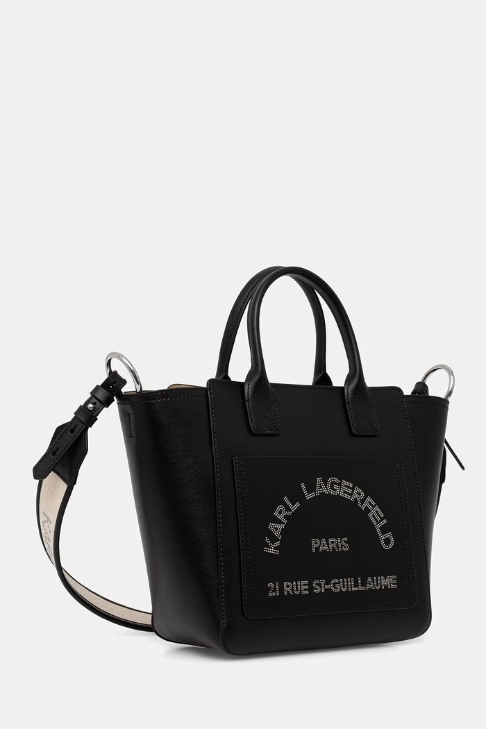 Karl Lagerfeld kabelka dámska kožená B3W30093 čierna AW26