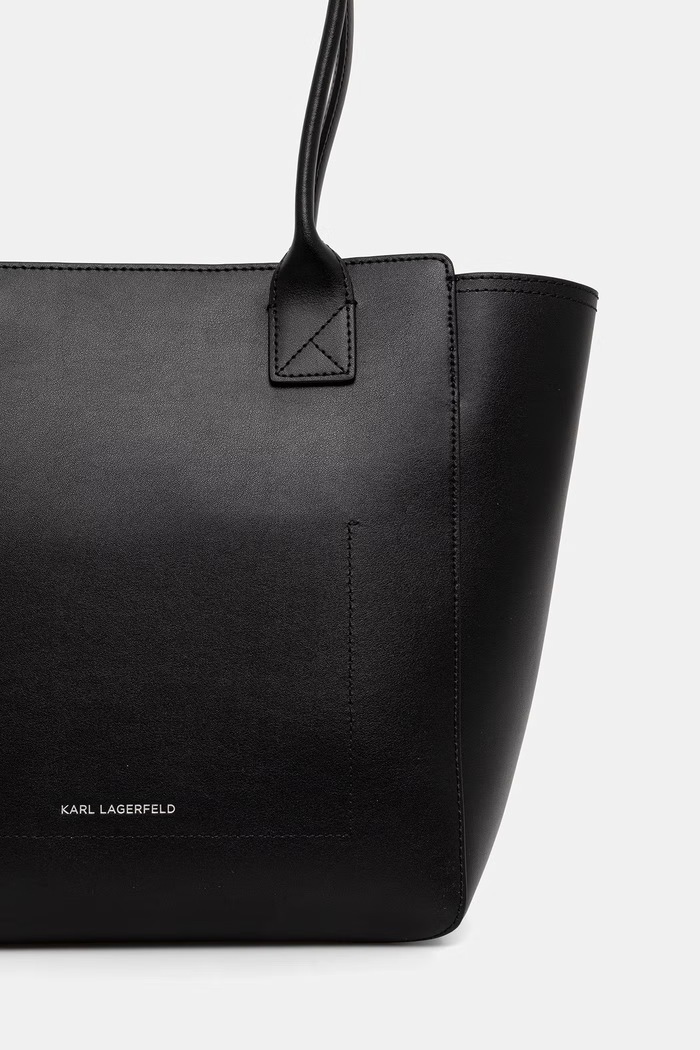 Accesorii Karl Lagerfeld geantă shopper pentru femei din piele B3W30096 negru