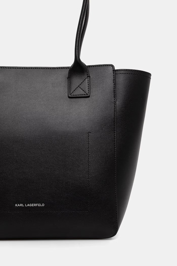 Accesorii Karl Lagerfeld geantă shopper pentru femei din piele B3W30096 negru