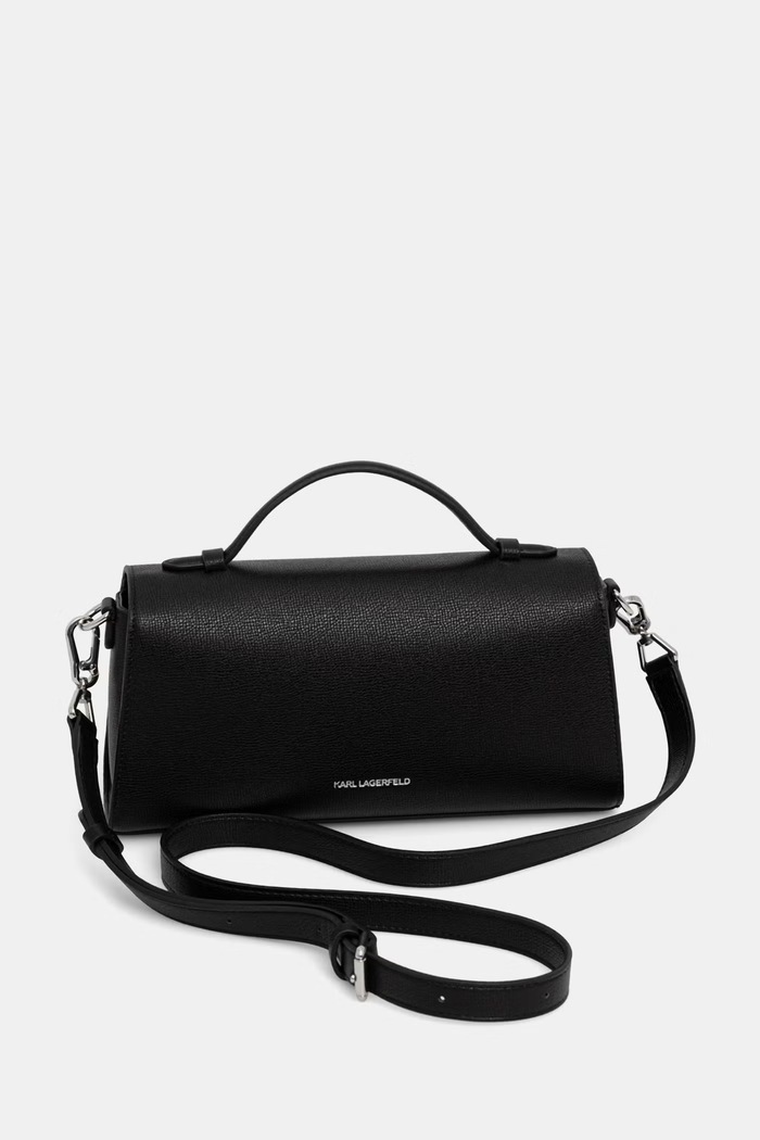 Doplnky Karl Lagerfeld crossbody kabelka dámska z imitácie kože K/RSG B3W30114 čierna