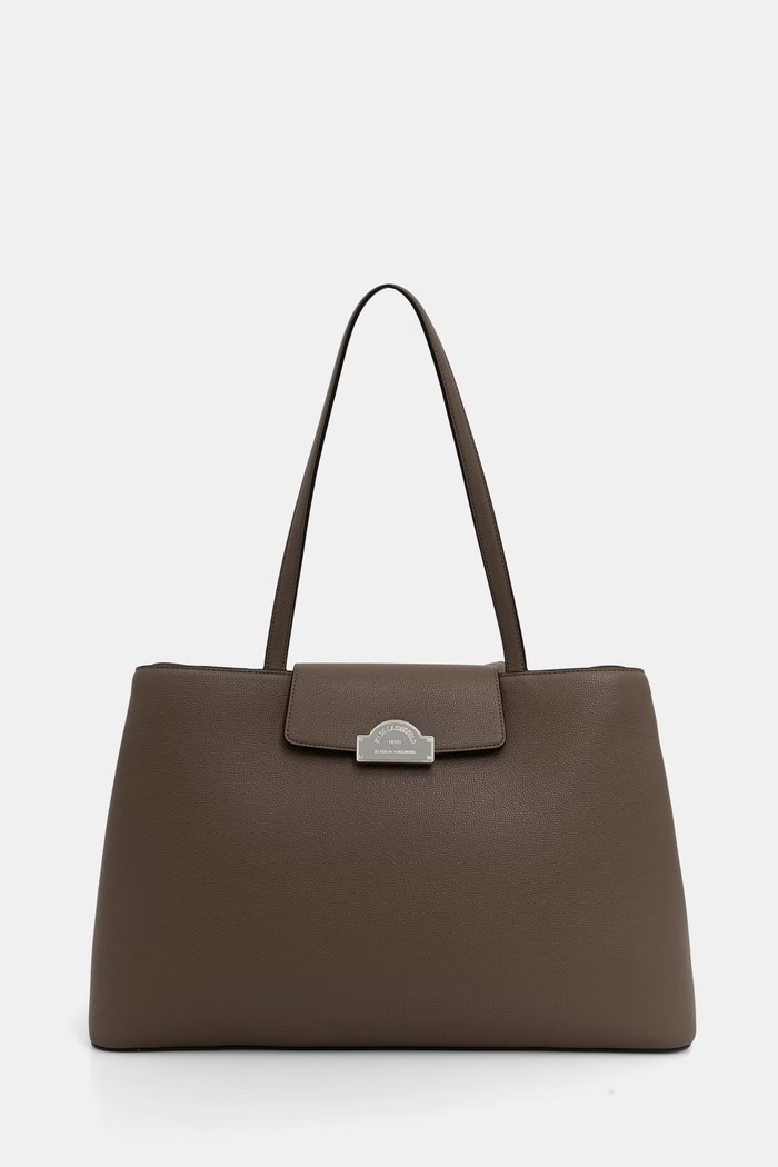 Karl Lagerfeld geantă tote pentru femei cu imitație de piele K/RSG maro B3W30115