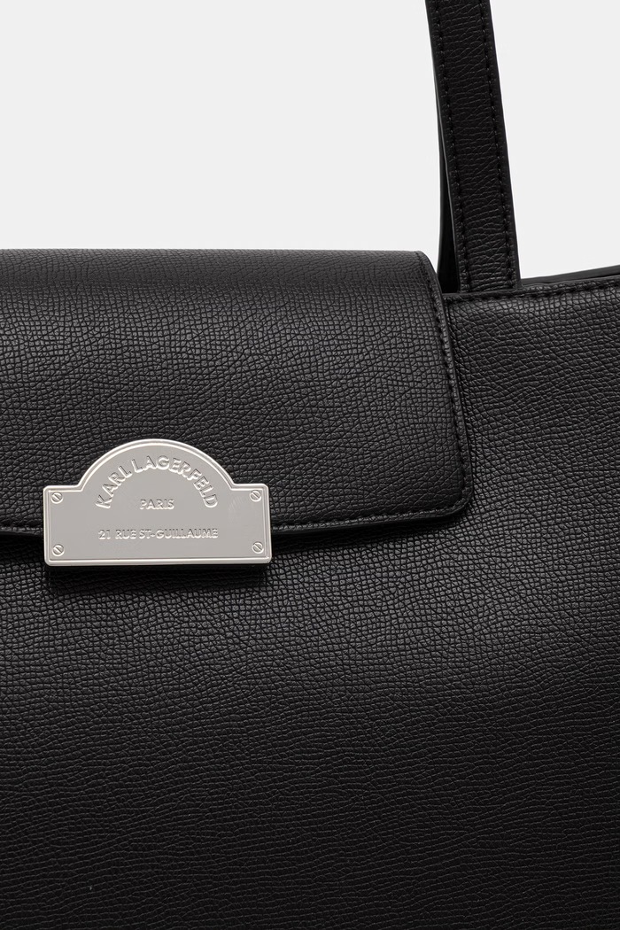 Karl Lagerfeld kabelka typu tote dámska z imitácie kože K/RSG čierna B3W30115