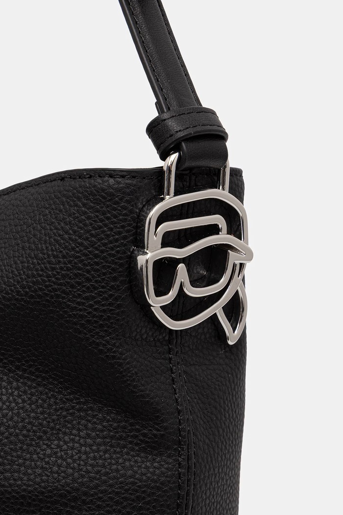 Hobo kabelka dámská z imitace kůže IKON Karl Lagerfeld B3W30123 černá