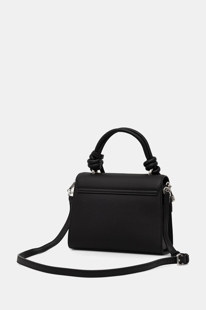Doplnky Karl Lagerfeld crossbody kabelka dámska z imitácie kože IKON B3W30125 čierna
