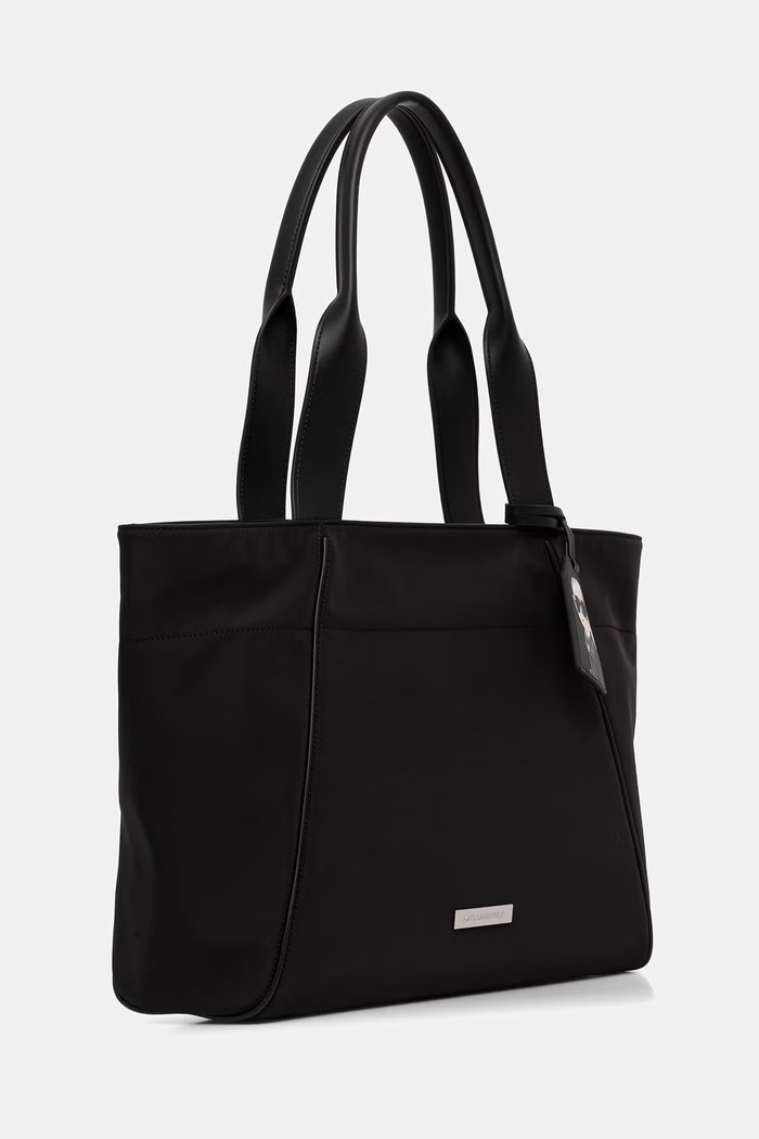 Karl Lagerfeld geantă shopper pentru femei IKON B3W30128 negru AW26