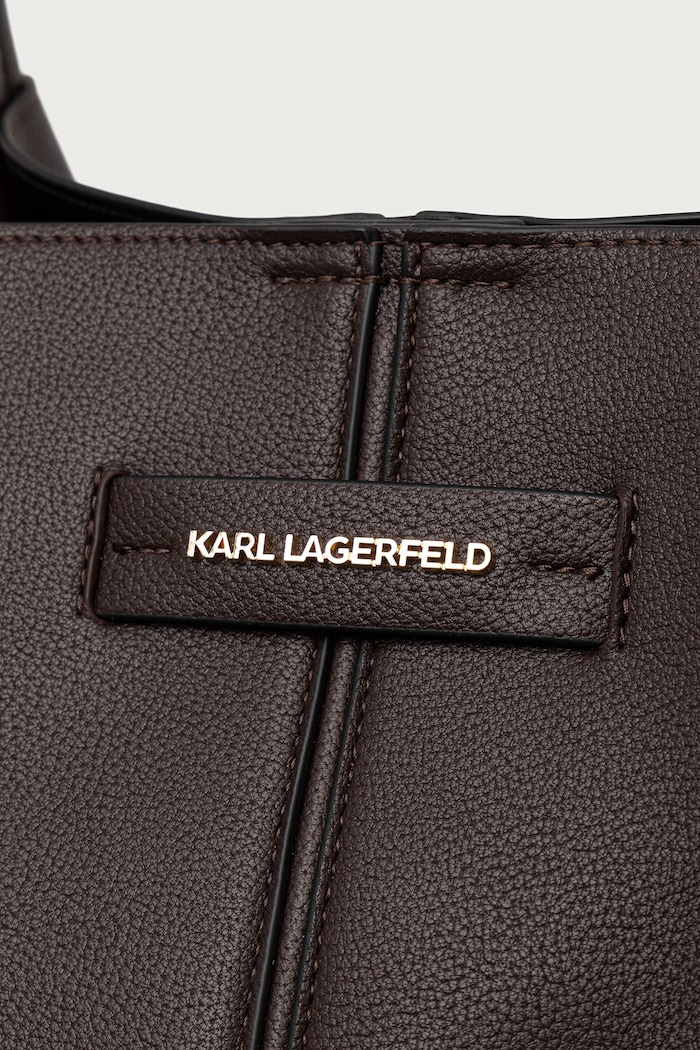 Tote bag pentru femei cu imitație de piele K/PIERCED Karl Lagerfeld B3W30347 maro