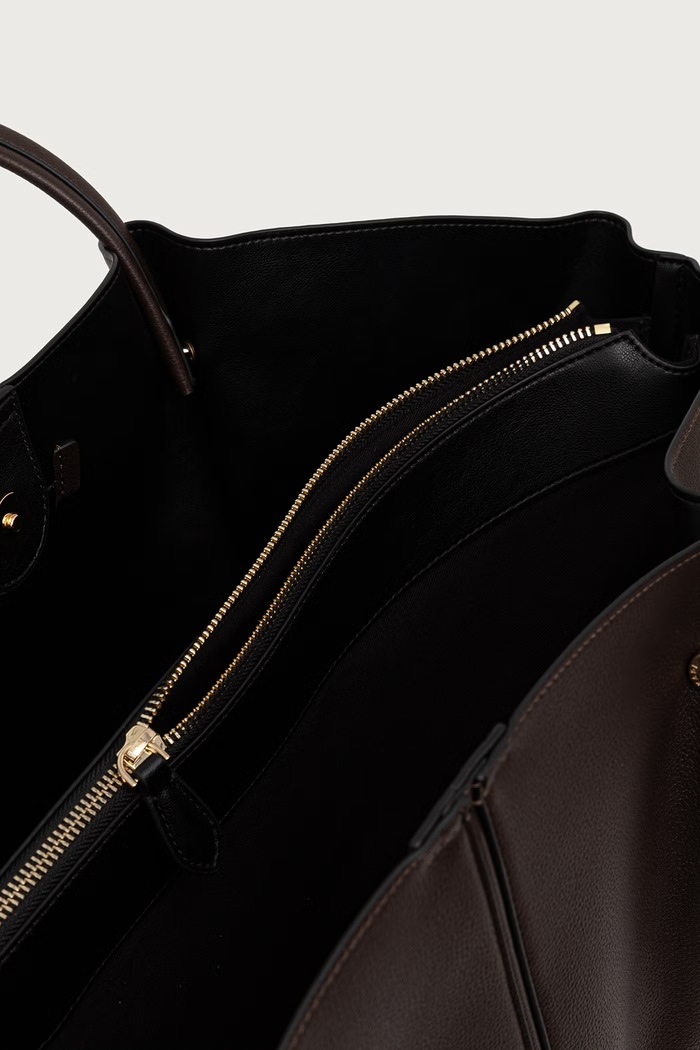 Tote bag pentru femei cu imitație de piele K/PIERCED Karl Lagerfeld maro B3W30347