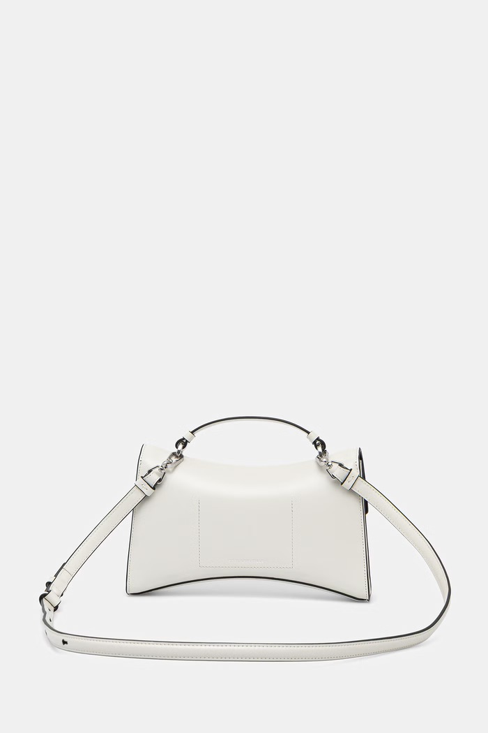 Doplnky Karl Lagerfeld crossbody kabelka dámska kožená K/AUTOGRAPH B3W30270 biela