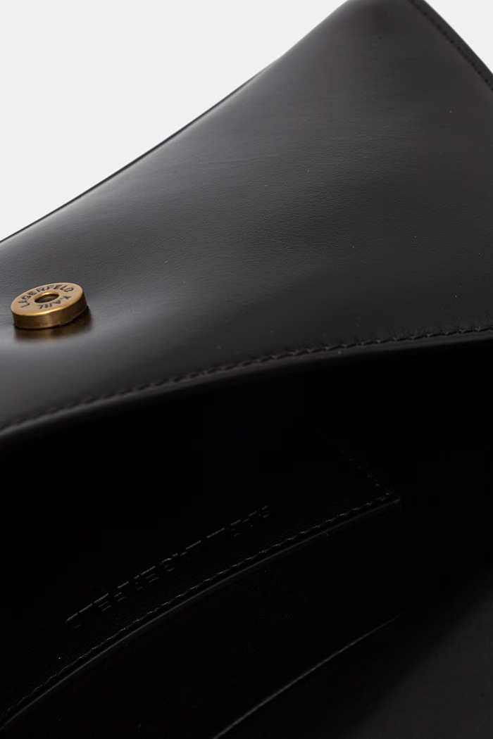 Karl Lagerfeld crossbody kabelka dámska kožená K/AUTOGRAPH B3W30270 čierna