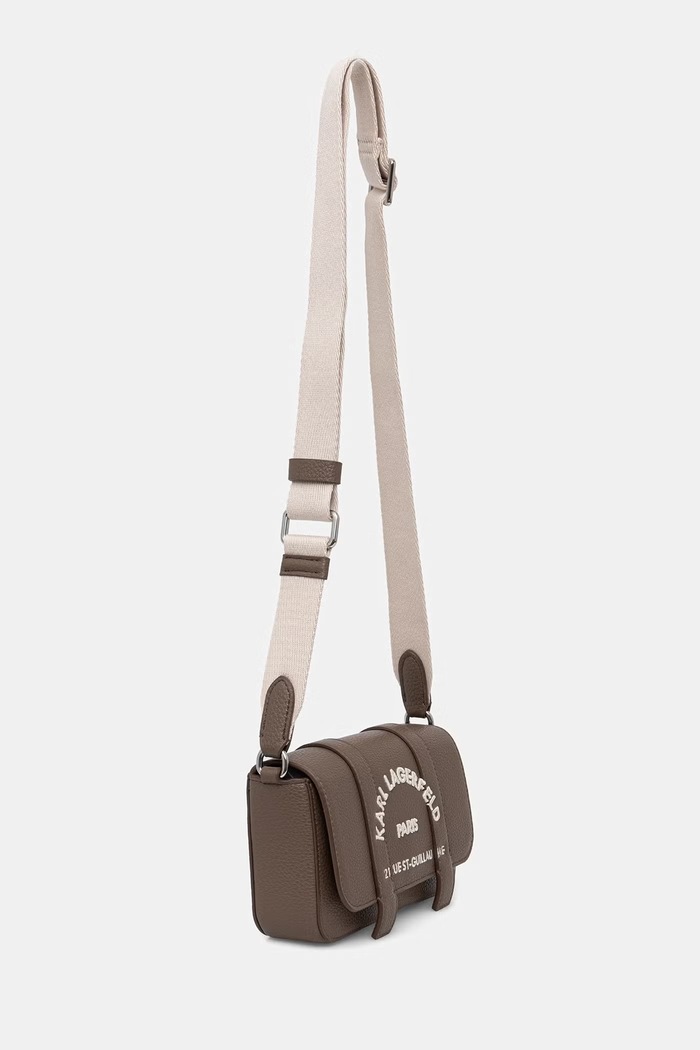 Karl Lagerfeld geantă crossbody pentru femei cu imitație de piele K/RSG B3W30342 maro AW26