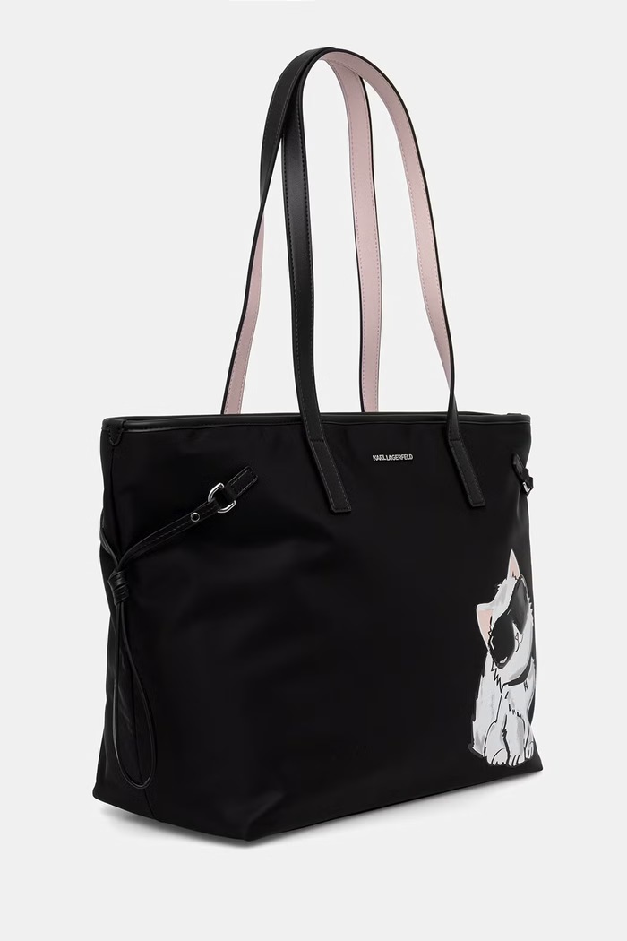 Karl Lagerfeld kabelka typu shopper dámska IKON B3W30350 čierna AW26
