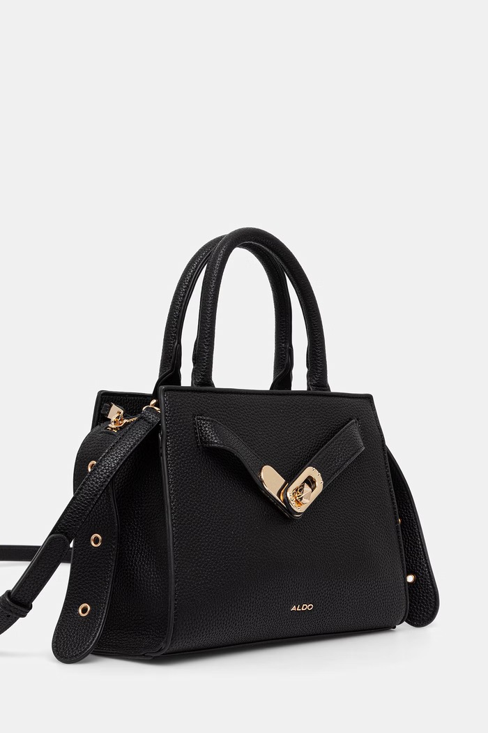 Aldo crossbody kabelka dámska z imitácie kože FURCATUS FURCATUS.001 čierna AW26