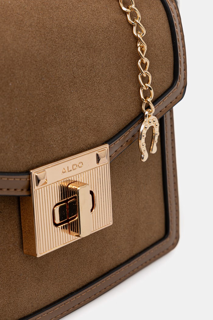 Aldo crossbody torba za žene od imitacije brušene kože CALOBAREL smeđa CALOBAREL.220