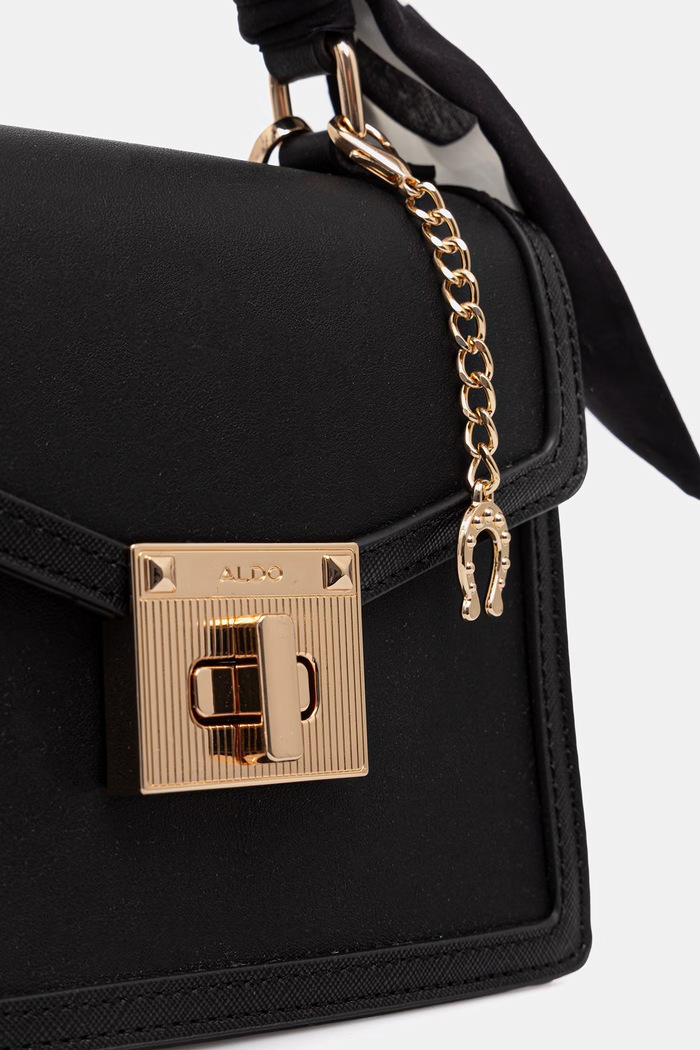 Aldo crossbody torbica ženska iz umetnega usnja CALOBAREL črna CALOBAREL.001