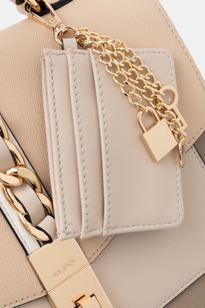 Aldo torebka crossbody damska z imitacji skóry IMPASSE beżowy IMPASSE.101