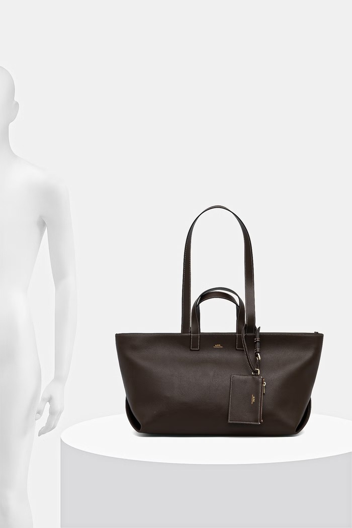 A.P.C. torebka shopper damska skórzana le drummer PXCEO.F67057