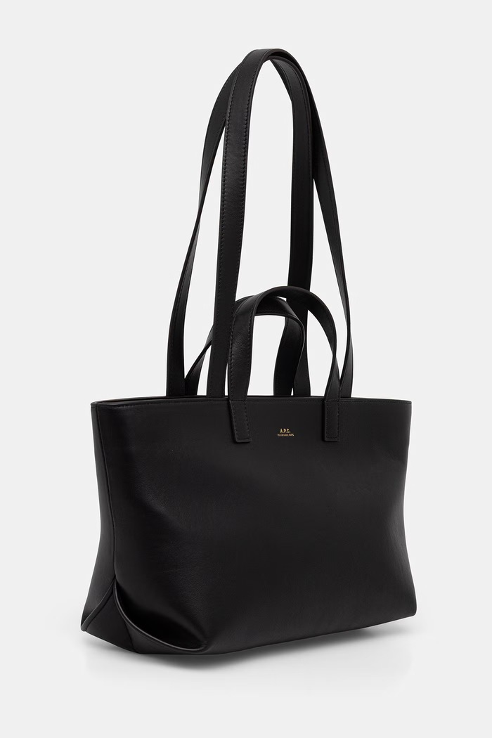 A.P.C. torebka shopper damska skórzana le drummer small PXCEN.F67073 czarny AW26