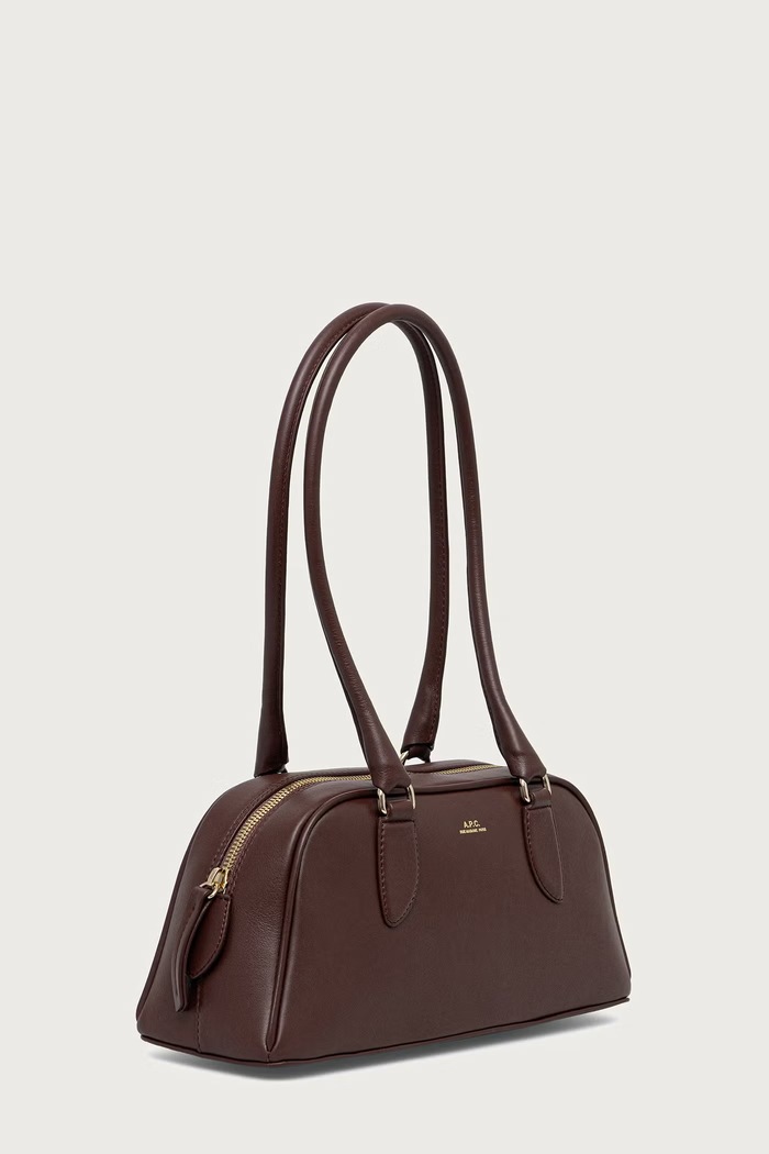 A.P.C. Torebka damska skórzana sac paloma shoulder PXCBS.F67080 bordowy AW26