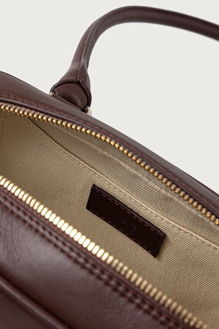 Torebka damska skórzana sac paloma shoulder A.P.C. bordowy PXCBS.F67080