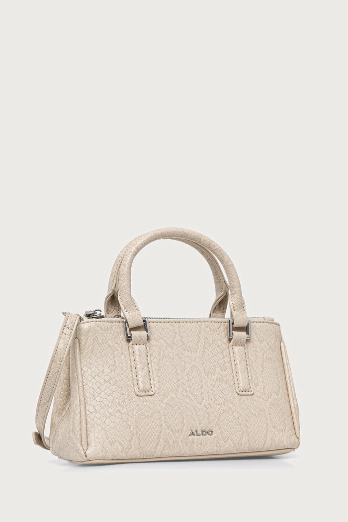 Aldo Torebka crossbody damska z imitacji skóry PATRICIEAA PATRICIEA.108 beżowy AW26