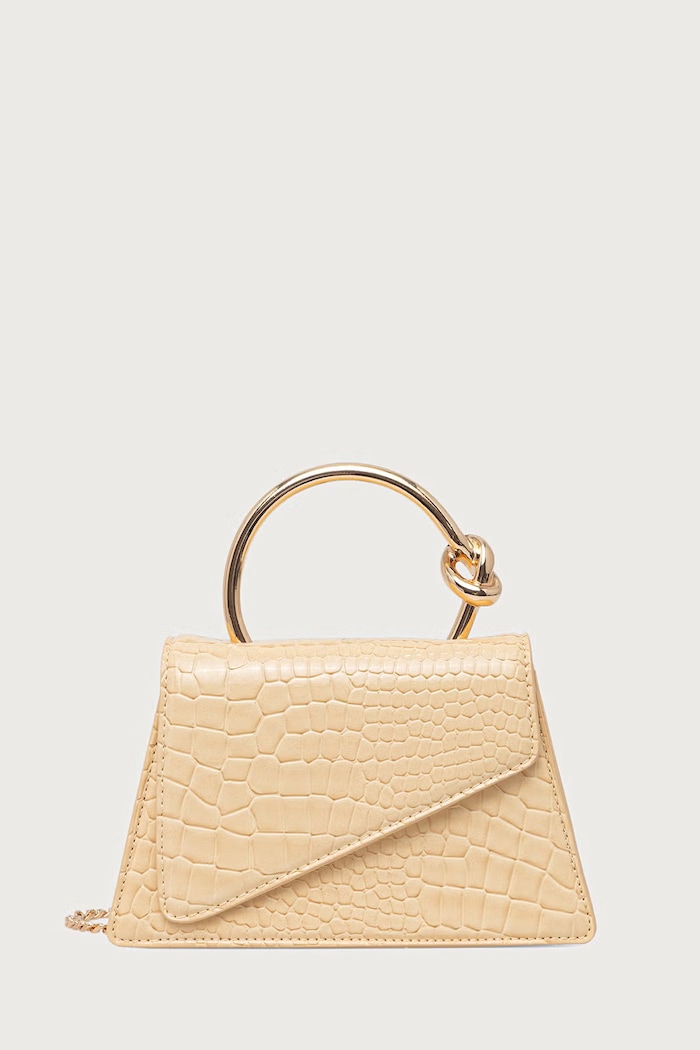 Aldo crossbody torbica ženska iz umetnega usnja AELLAX rumena AELLAX.740