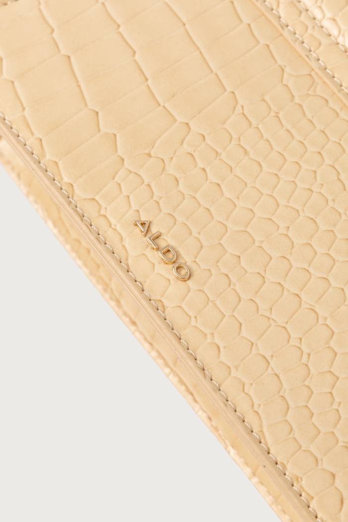 Aldo crossbody torbica ženska iz umetnega usnja AELLAX rumena AELLAX.740