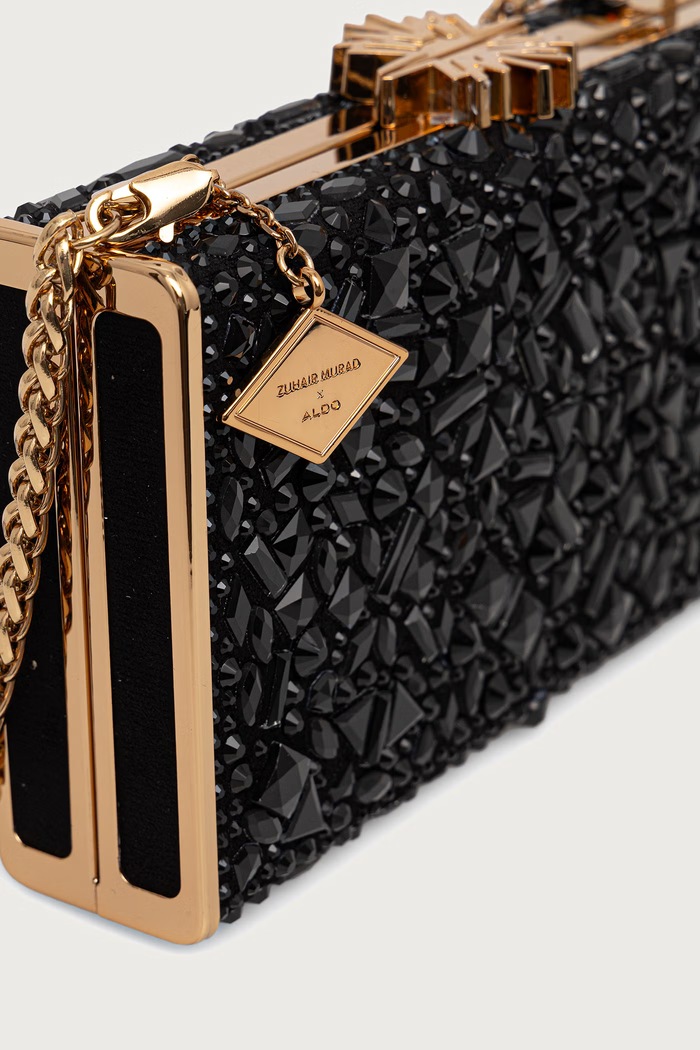 Clutch γυναικεία x ZUHAIR MURAD Aldo μαύρο ZM.ALDO.06.009