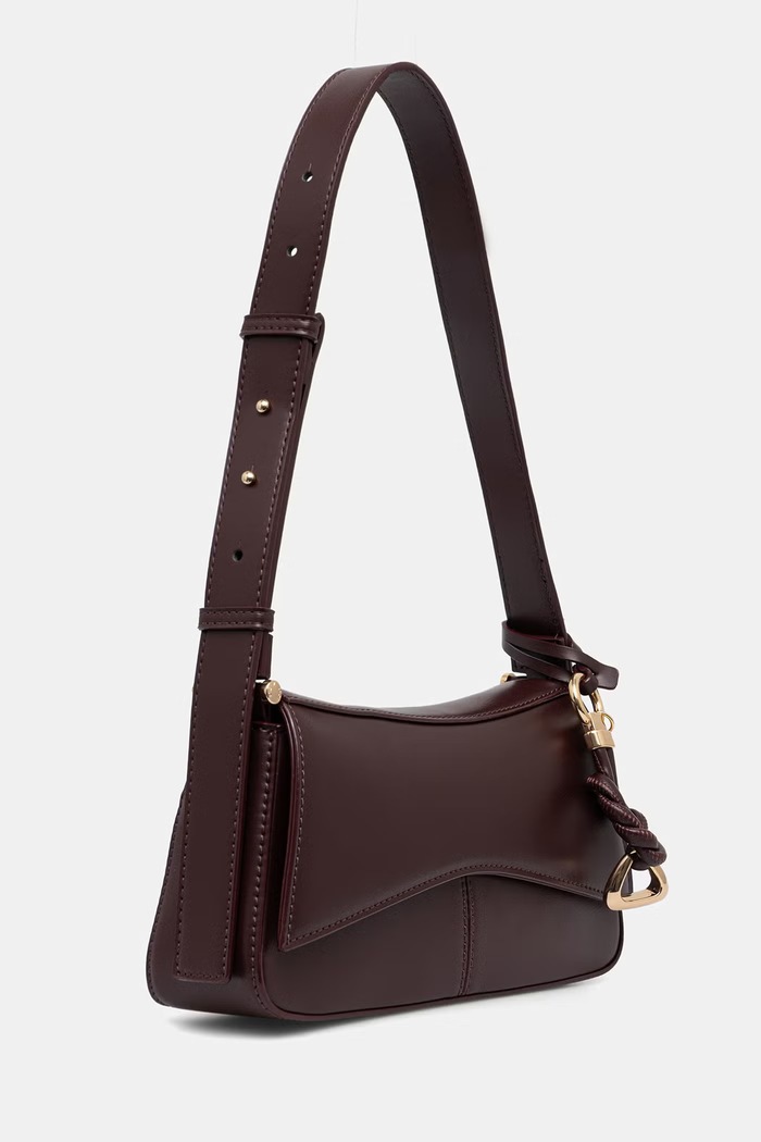 Aldo torebka hobo damska z imitacji skóry EVENA EVENA.601 bordowy AW26