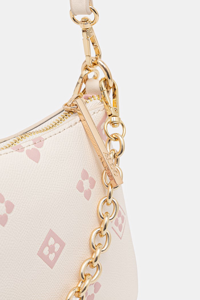 Aldo torebka crossbody damska z imitacji skóry OLEVYA beżowy OLEVYA.115