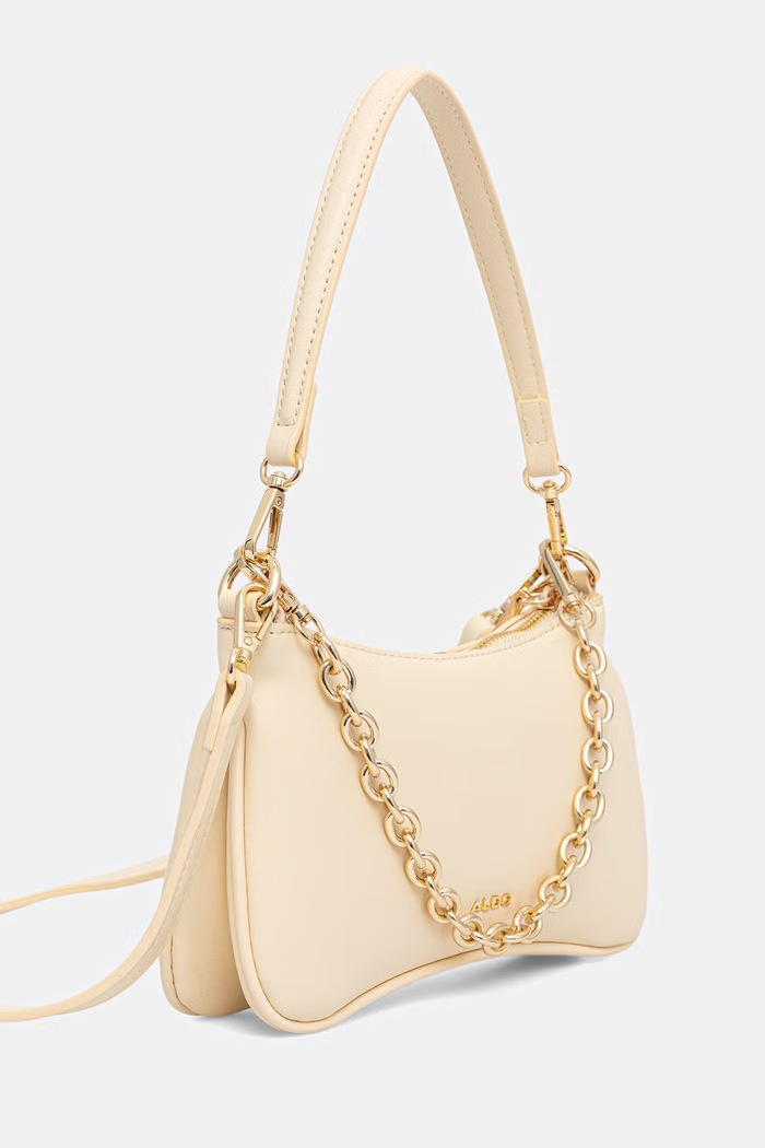 Aldo torebka hobo damska z imitacji skóry OLEVYA OLEVYA.740 żółty AW26