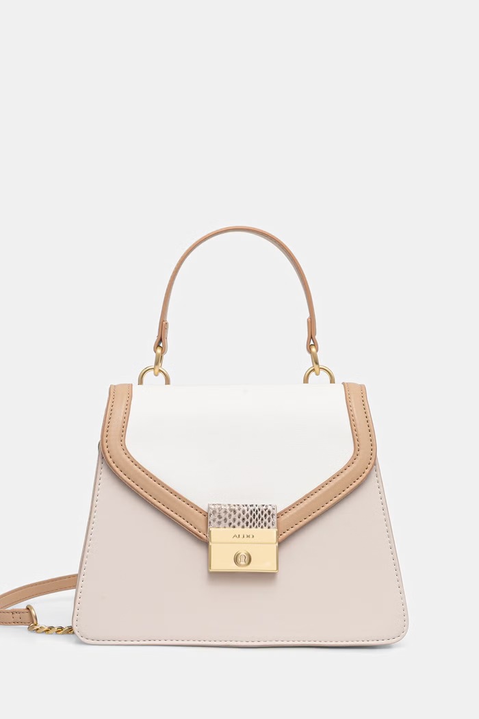 Aldo torebka crossbody damska z imitacji skóry MIREILLEA beżowy MIREILLEA.116