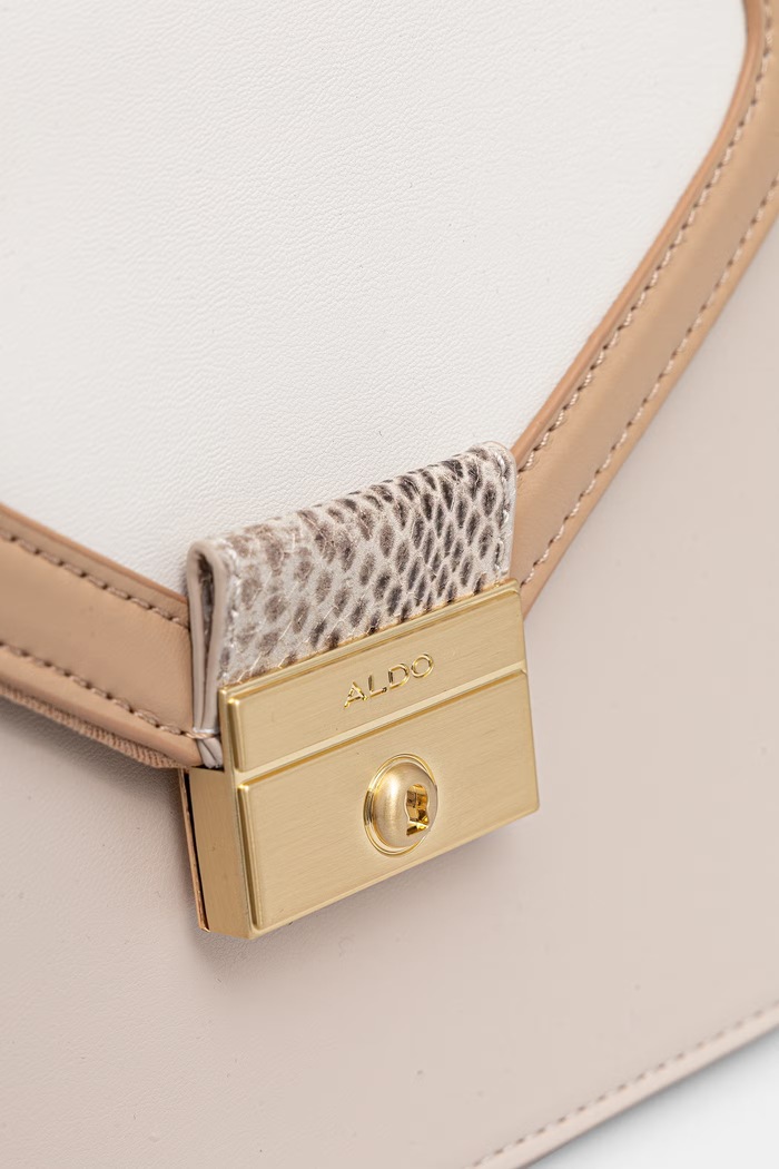 Aldo torebka crossbody damska z imitacji skóry MIREILLEA beżowy MIREILLEA.116