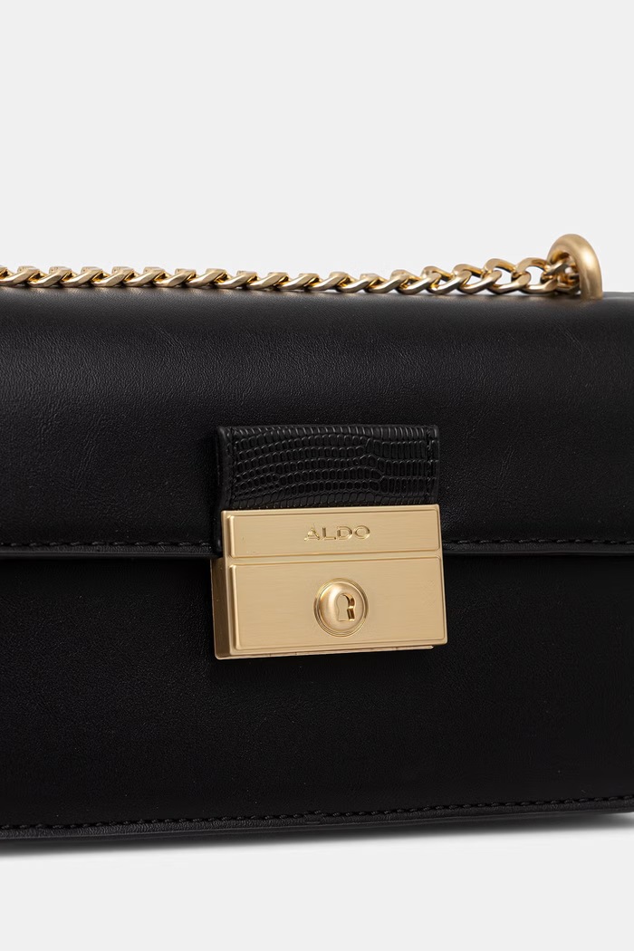 Aldo crossbody kabelka dámská z imitace kůže ADELIANA černá ADELIANA.006