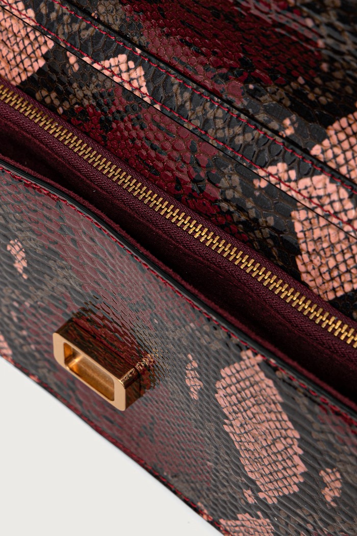 Torebka crossbody damska skórzana x ZUHAIR MURAD Aldo ZM.ALDO.04.978 bordowy