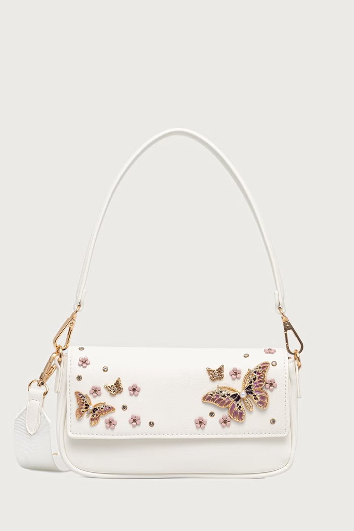 Aldo torebka crossbody damska z imitacji skóry LUNABLOOM beżowy LUNABLOOM.100