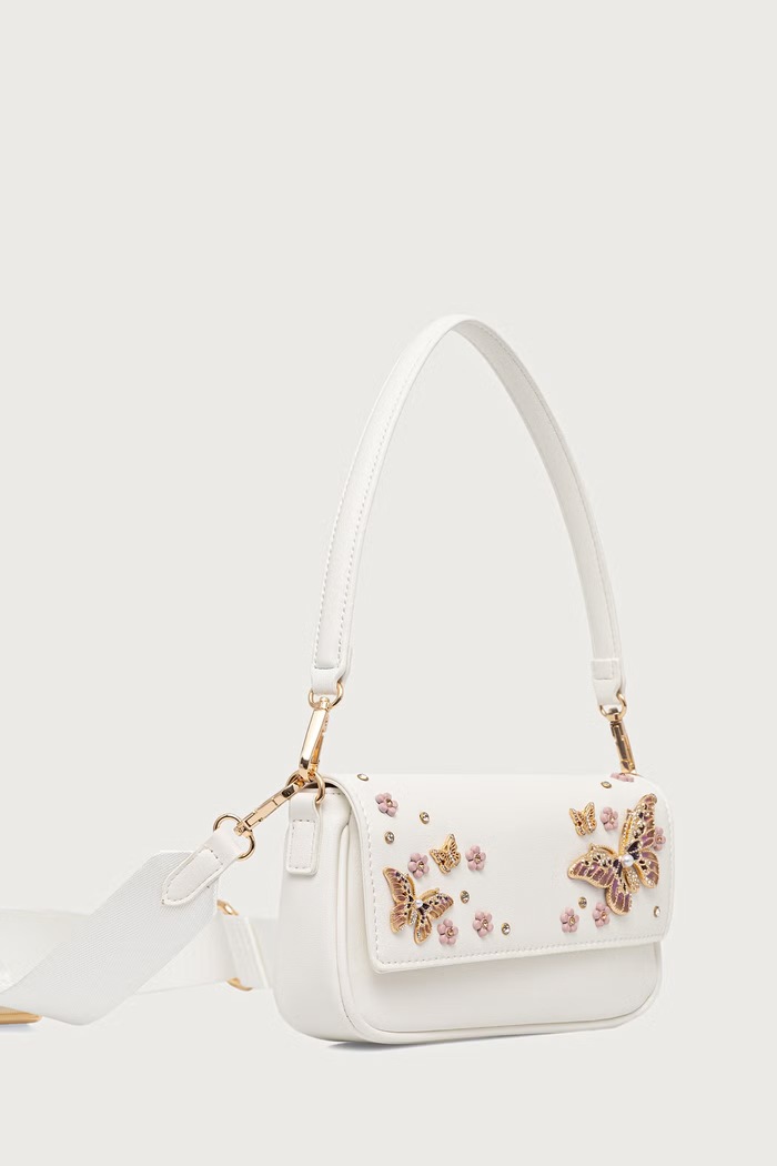 Aldo torebka crossbody damska z imitacji skóry LUNABLOOM LUNABLOOM.100 beżowy AW26