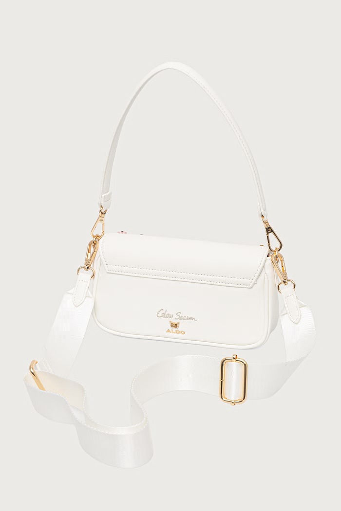 Akcesoria Aldo torebka crossbody damska z imitacji skóry LUNABLOOM LUNABLOOM.100 beżowy