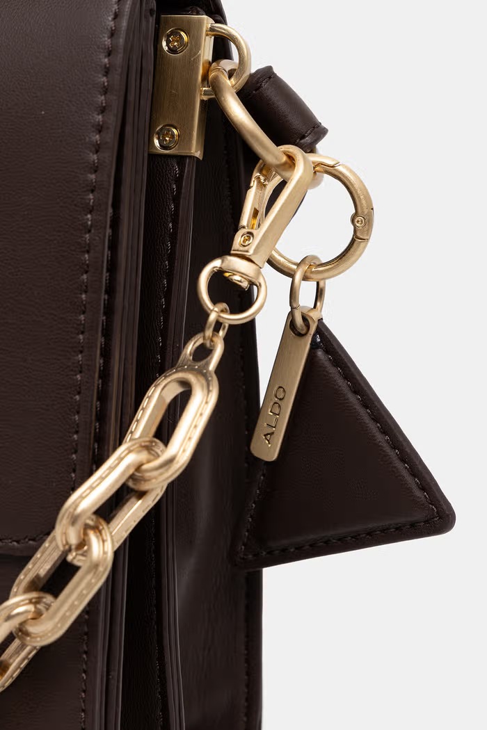 Aldo listonoszka damska z imitacji skóry LUXEBAG brązowy LUXEBAG.200