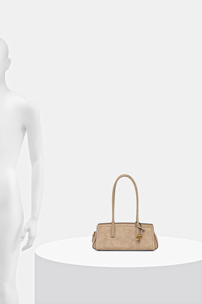 MICHAEL Michael Kors torebka bagietka damska zamszowa LAILA 30T6A9IT0S