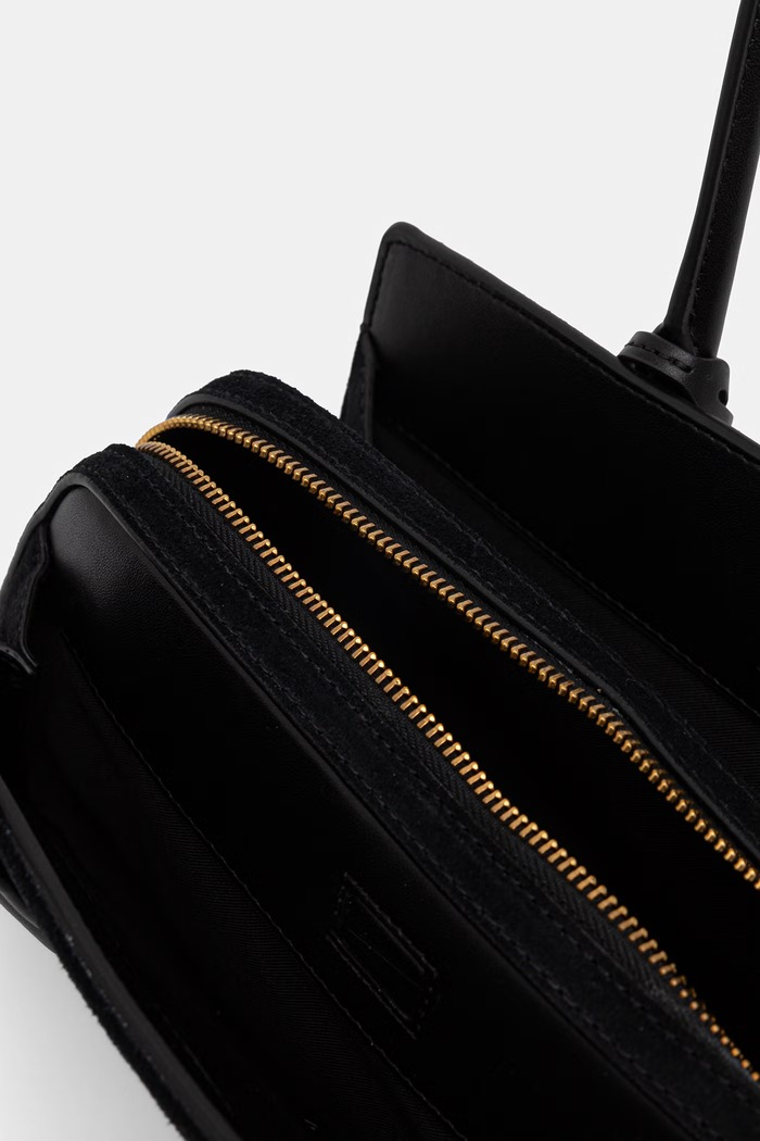 MICHAEL Michael Kors torebka bagietka damska zamszowa LAILA 30T6A9IT0S czarny