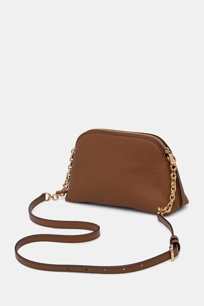 Akcesoria MICHAEL Michael Kors torebka crossbody damska skórzana Freddie 32T6GX4C1L brązowy