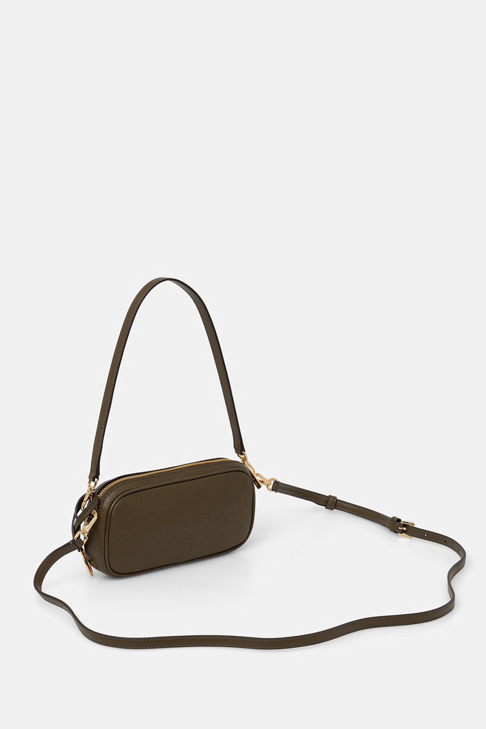 Doplnky MICHAEL Michael Kors crossbody kabelka dámska kožená May 32T6GX5C1L zelená