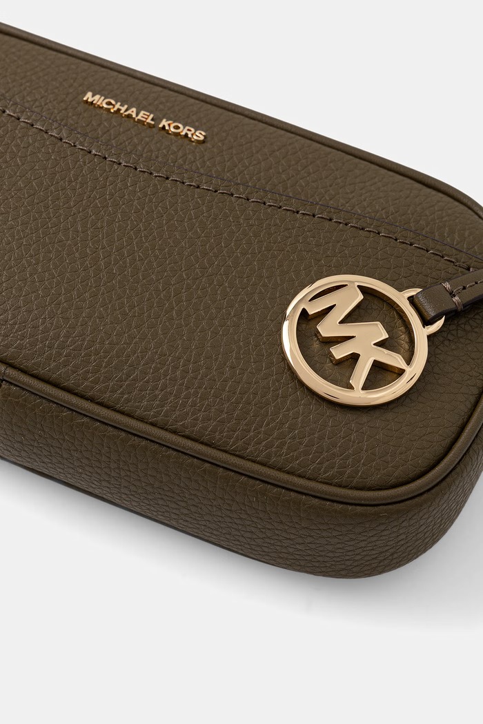 MICHAEL Michael Kors crossbody kabelka dámska kožená May zelená 32T6GX5C1L