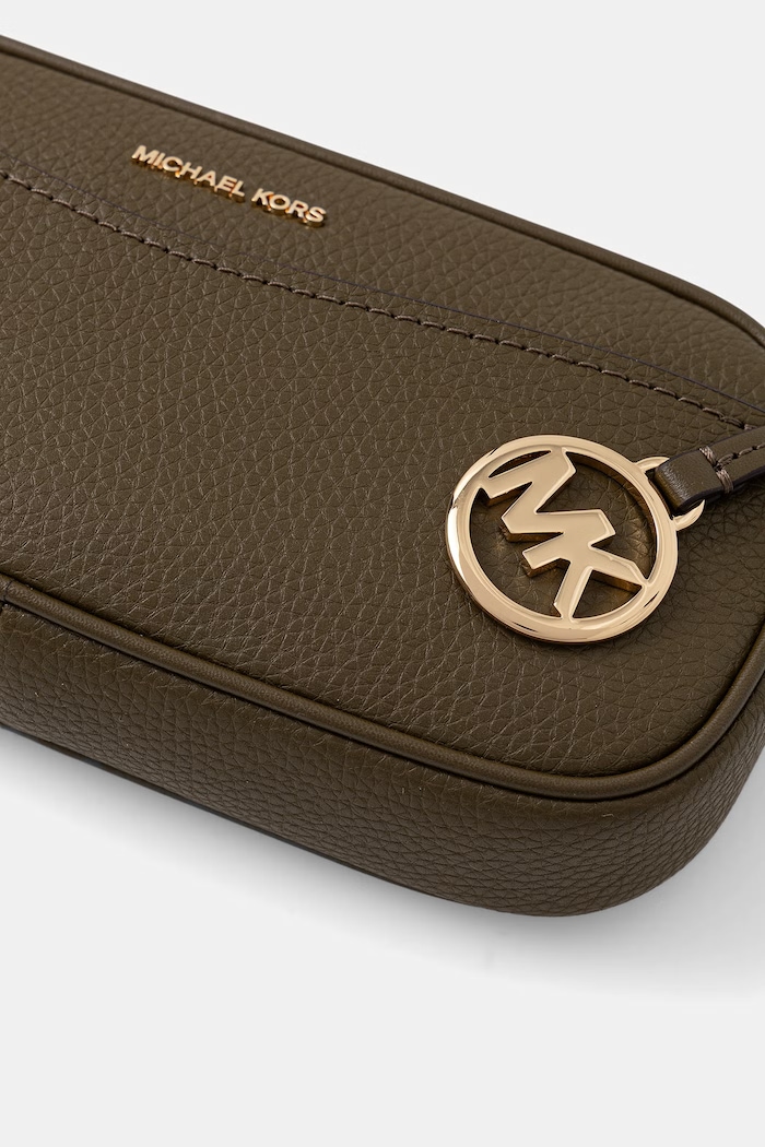 MICHAEL Michael Kors crossbody kabelka dámska kožená May zelená 32T6GX5C1L