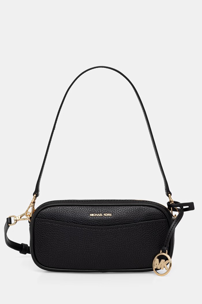 MICHAEL Michael Kors crossbody torbica ženska usnjena May črna 32T6GX5C1L