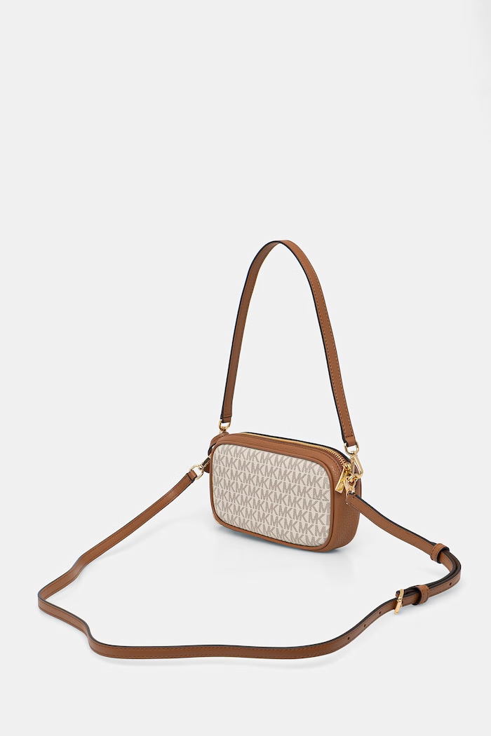 Doplnky MICHAEL Michael Kors crossbody kabelka dámska z imitácie kože May 32T6GX5C1B béžová